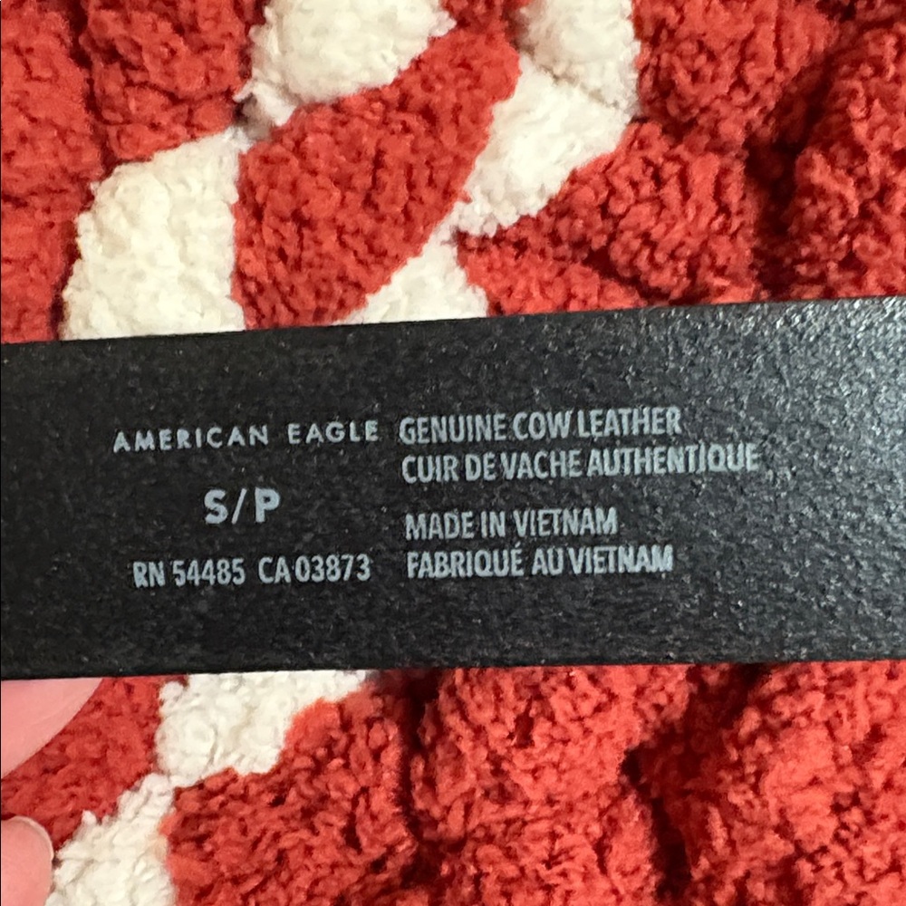 AEGenuine Cow Leather Belt. size S. black - Picture 5 of 5
